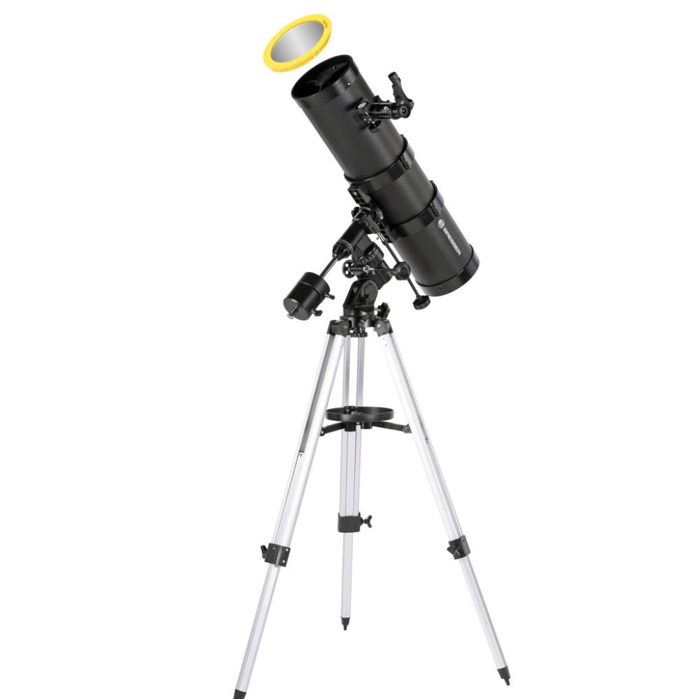 Reflektorski teleskop BRESSER Pollux-II 150/1400 EQ3 z adapterjem za pametni telefon in sončnim filtrom - Starfy.si