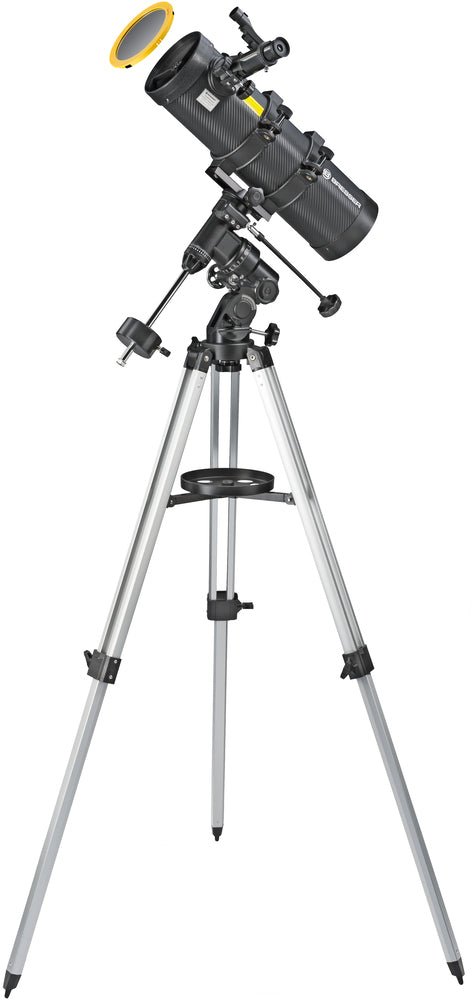 Reflektorski teleskop BRESSER Spica-II 130/1000 EQ3 z adapterjem za pametni telefon in solarnim filtrom - Starfy.si
