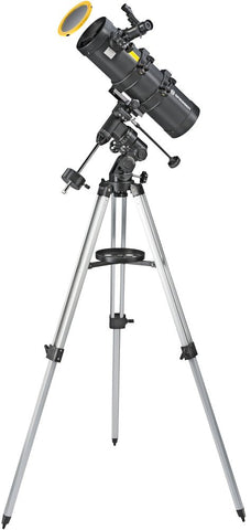 Reflektorski teleskop BRESSER Spica-II 130/1000 EQ3 z adapterjem za pametni telefon in solarnim filtrom - Starfy.si