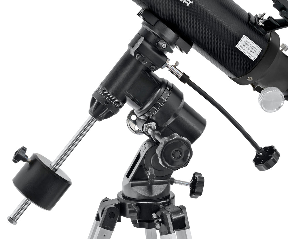 Refraktorski teleskop z adapterjem za pametni telefon in sončnim filtrom BRESSER Polaris-II 102/600 EQ3 - Starfy.si
