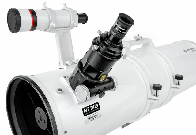 Teleskop BRESSER NT-203/1000 Hexafoc EXOS-2 GoTo z nastavkom in stojalom - Starfy.si