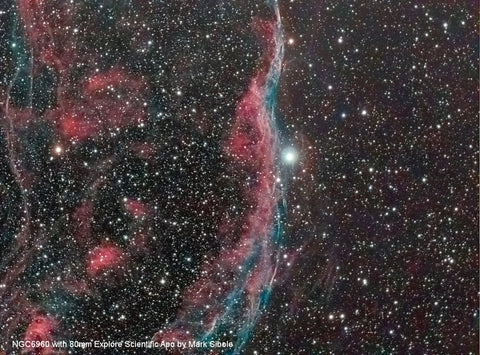 Teleskop EXPLORE SCIENTIFIC ED APO 80mm f/6 FCD-100 Alu HEX - Starfy.si